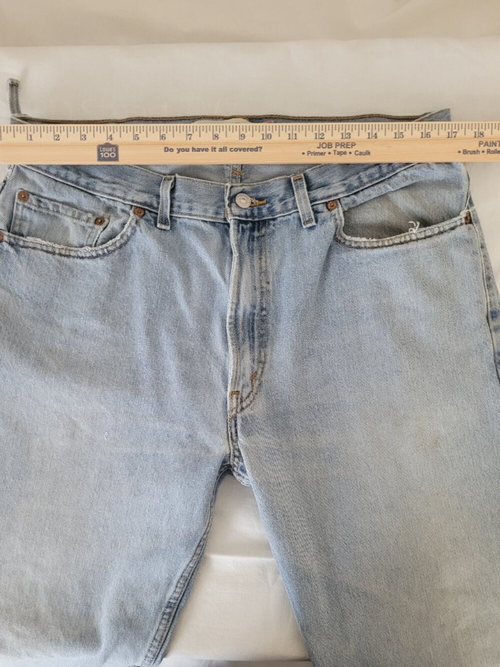 Levis 505 Jeans Regular Fit 36x32 Mens Worn - Picture 15 of 15